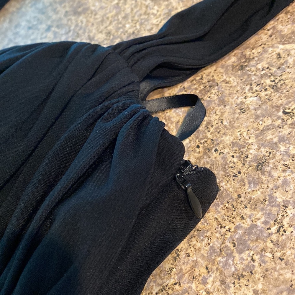 Tahari Black Lined Cocktail Dress 2 - Picture 3 of 15